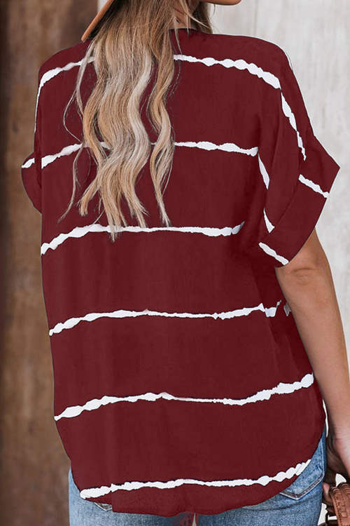 Casual Loose Striped T-Shirt