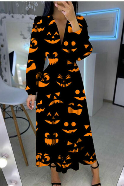 Halloween Print Dress