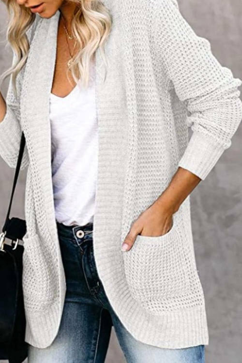 Knit Sweater V-Neck Fashion Jacket