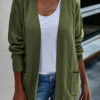 Long Sleeve Solid Color Cardigan