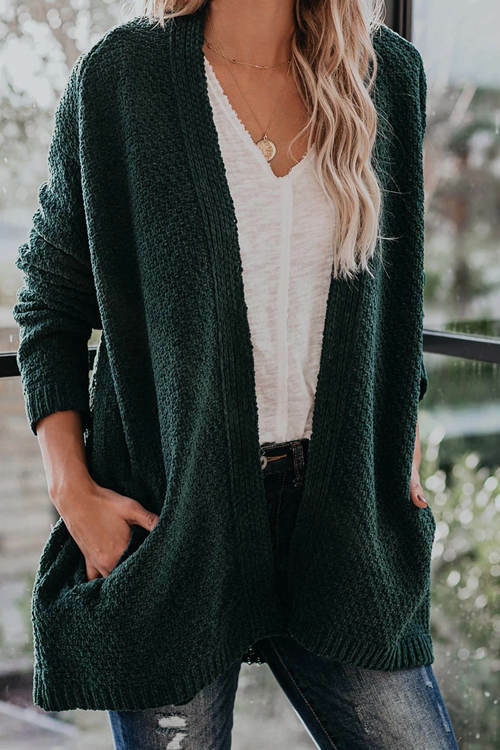 Loose Knitted Sweater Coat