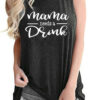 Mama Needs A Drink Casual Printed Tank Top