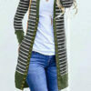 Striped Patchwork Long Sleeve Cardigan