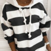 Striped Long Sleeve Hoodie