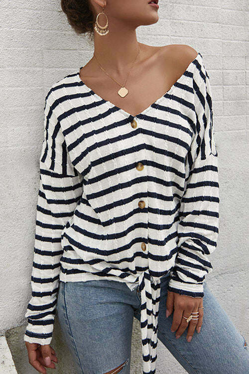 Striped T-Shirt Sweater