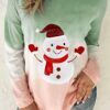 Tie-Dye Christmas Snowman Sweatshirt