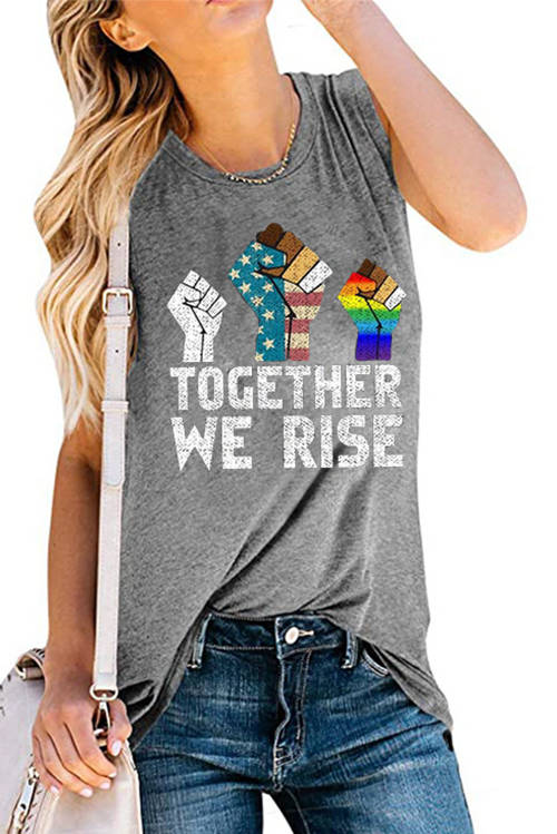 Together We Rise Casual Tank Top