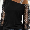 Casual The stars Split Joint One Shoulder Tops