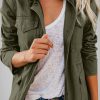 Casual Solid Patchwork Turndown Collar Outerwear(5 Colors)