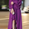 Celebrities Elegant Off the Shoulder Asymmetrical Dresses(3 Colors)