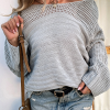 Casual Solid Patchwork One Shoulder Tops