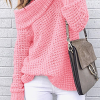 Casual Solid Patchwork Off Shoulder Sweater(5 Colors)