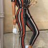 Casual Solid Buckle With Belt Turndown Collar Jumpsuits(12 Colors)