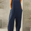Casual Solid Buttons Capris Loose Jumpsuits(8 colors)